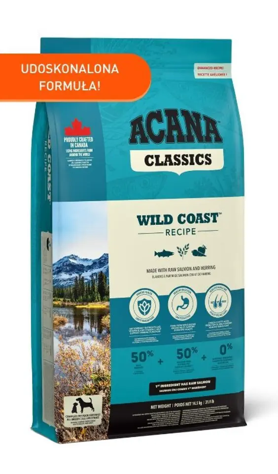 ⁨ACANA Wild Coast Dog 14,5kg⁩ w sklepie Wasserman.eu