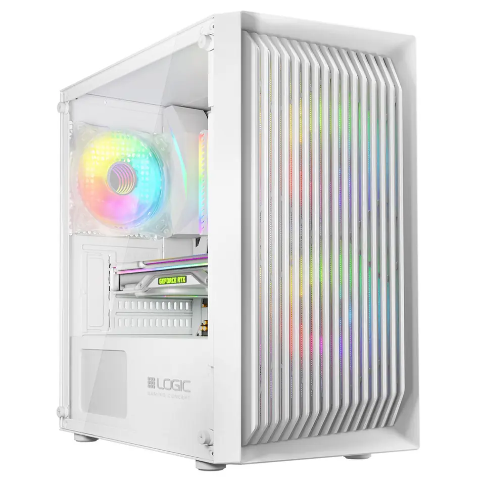 ⁨LOGIC ATOS ARGB Mini USB 3.0 Enclosure White⁩ at Wasserman.eu