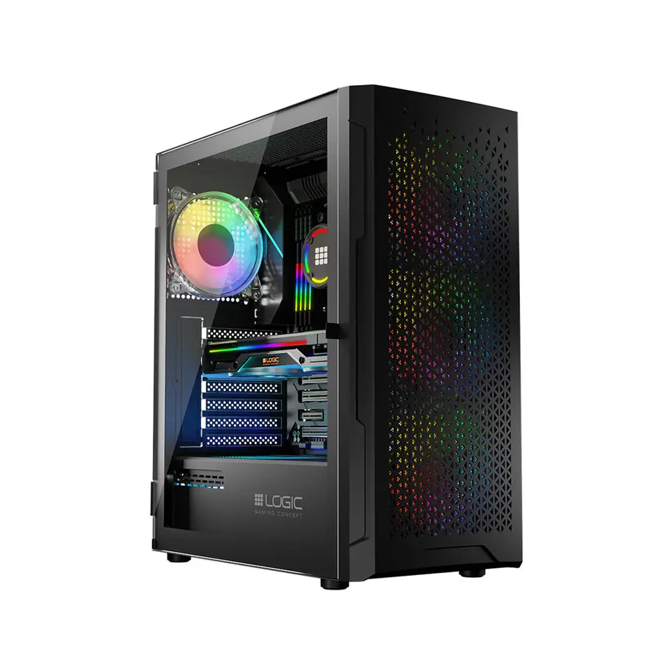 ⁨Logic ARAMIS ARGB MINIDI USB 3.0 Case Black⁩ at Wasserman.eu