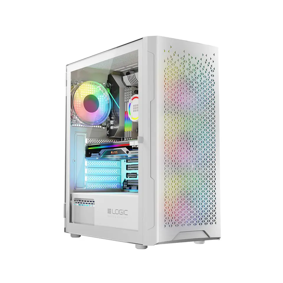 ⁨Logic ARAMIS ARGB MINIDI USB 3.0 Case White⁩ at Wasserman.eu