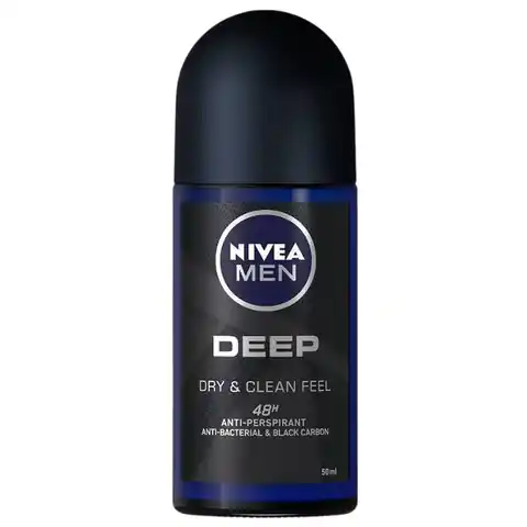 ⁨Nivea Men Deep Dry&Clean Feel Anti-Perspirant Roll-On 50 ml⁩ w sklepie Wasserman.eu
