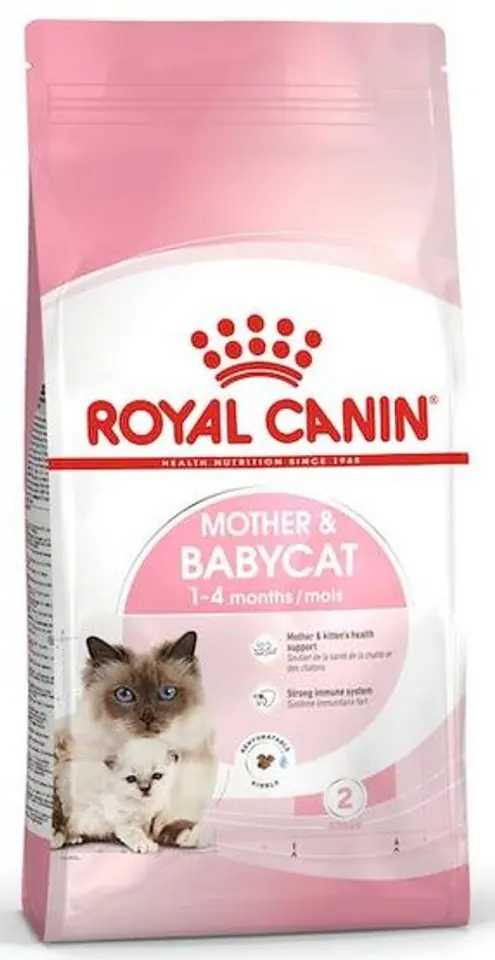 ⁨Royal Canin Mother&Babycat karma sucha dla kotek w okresie ciąży, laktacji i kociąt od 1 do 4 miesiąca 2kg⁩ w sklepie Wasserman.eu