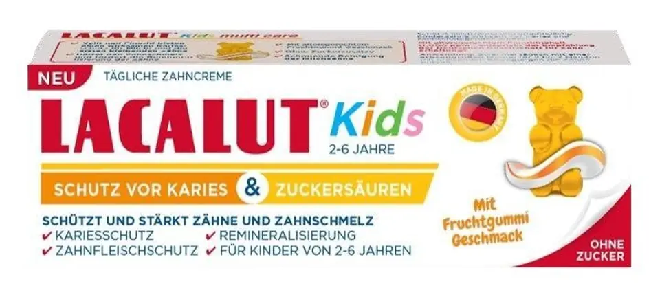 LACALUT Kids Pasta do zębów dla dzieci od 2-6 lat 55ml w sklepie Wasserman.eu