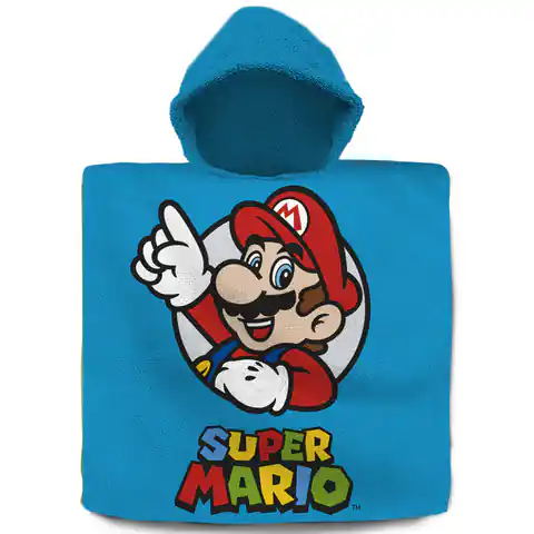 ⁨Ręcznik bawełniany ponczo 60x120 Super Mario⁩ w sklepie Wasserman.eu