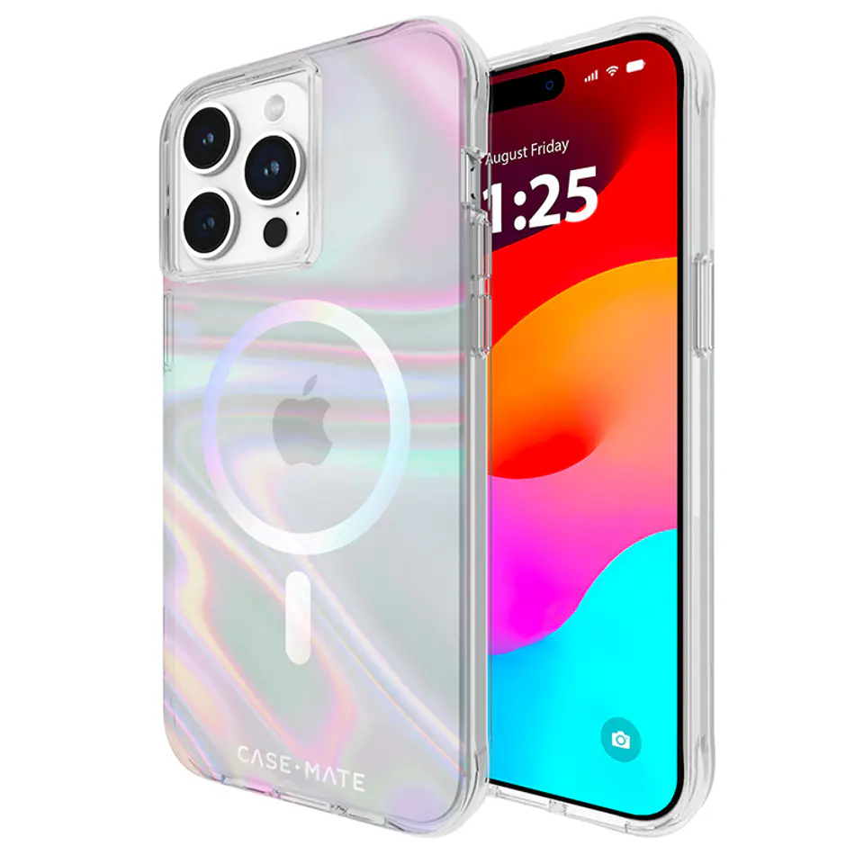 ⁨Case-Mate Soap Bubble MagSafe - Etui iPhone 15 Pro Max (Iridescent)⁩ w sklepie Wasserman.eu