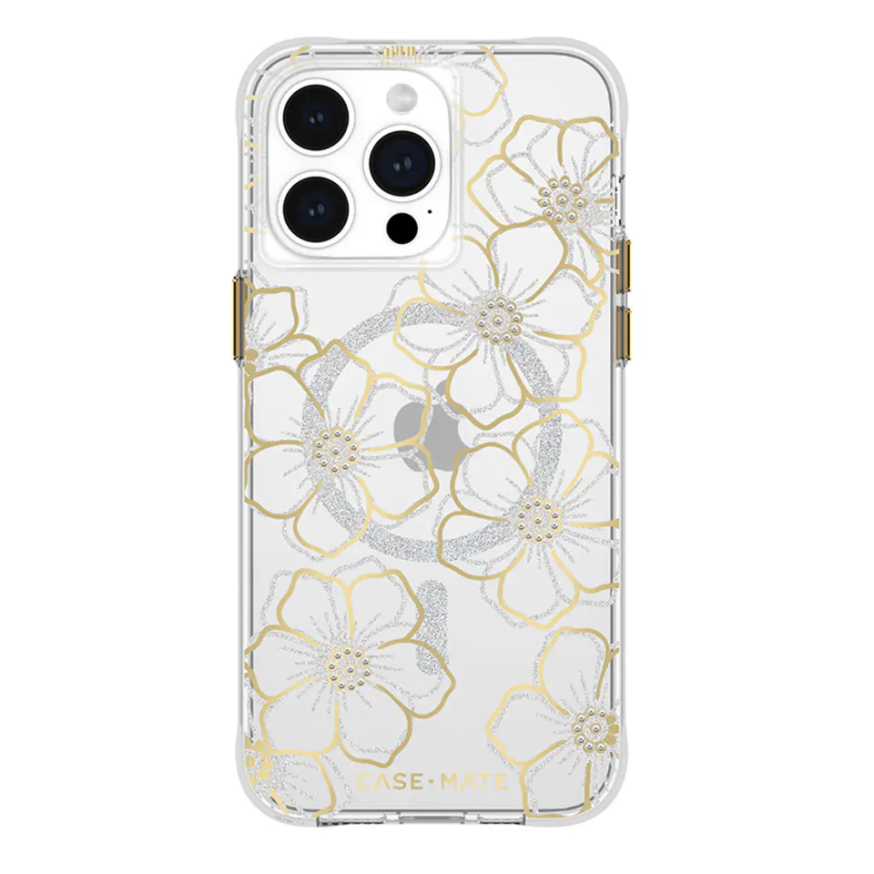 ⁨Case-Mate Floral Gems MagSafe - Etui iPhone 15 Pro Max (Gold)⁩ w sklepie Wasserman.eu