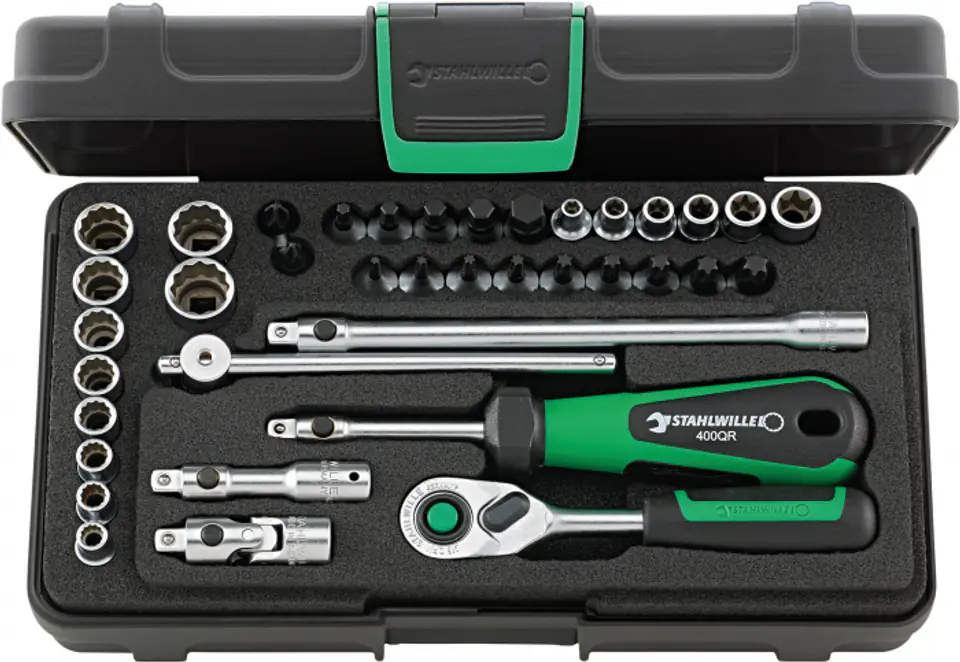 ⁨Zestaw nasadek 1/4" w walizce  STAHLWILLE⁩ w sklepie Wasserman.eu