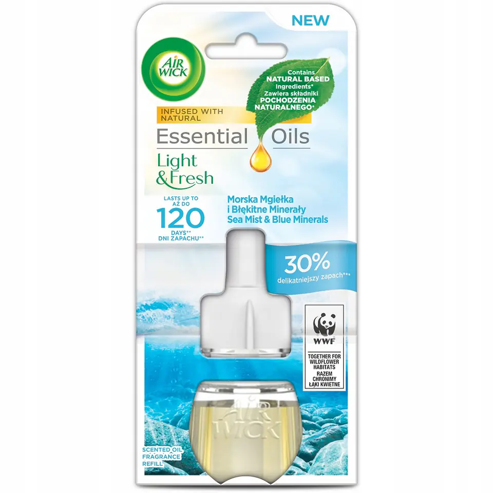 AIR WICK Aroma Mist with Essential Oils wkład do odświeżacza powietrza Morska Mgiełka Błękitne Minerały 19ml w sklepie Wasserman.eu
