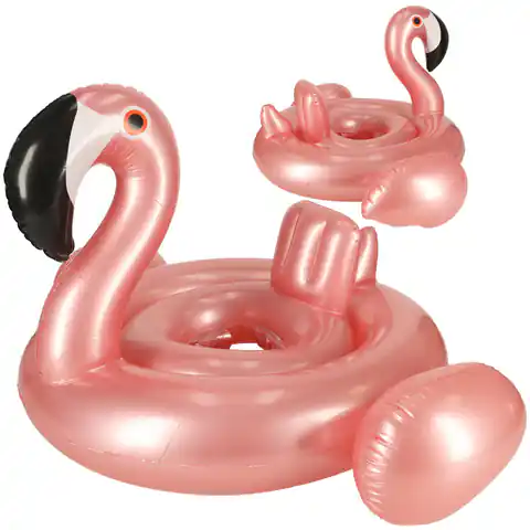 ⁨Inflatable wheel with children's seat Flamingo⁩ at Wasserman.eu