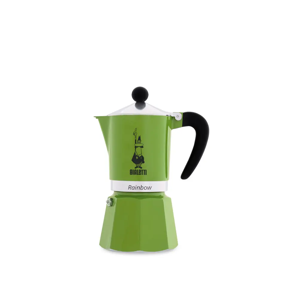 ⁨Bialetti Rainbow Moka pot Black, Green⁩ at Wasserman.eu