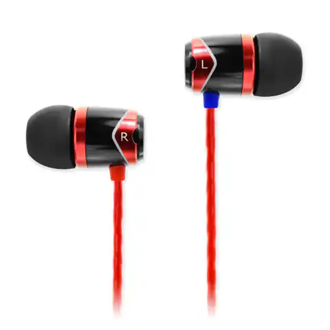 ⁨SoundMagic E10 czerwone - słuchawki przewodowe⁩ w sklepie Wasserman.eu