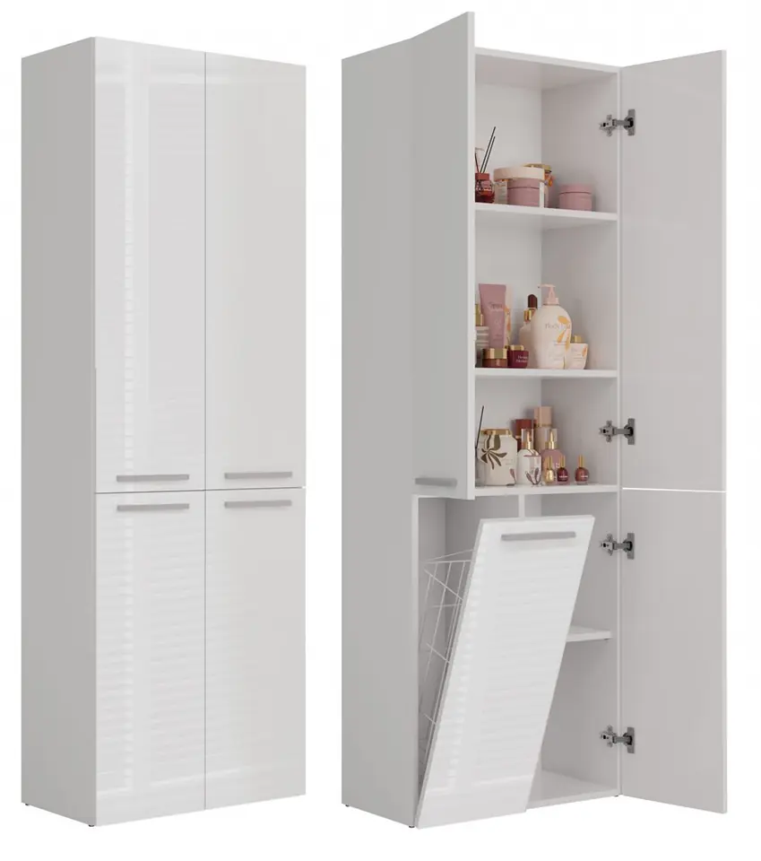 ⁨Topeshop NEL 1K DD BPOŁ bathroom storage cabinet White⁩ at Wasserman.eu