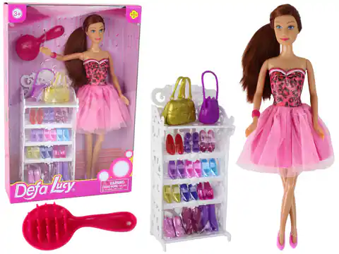 ⁨Lalka Lucy Sukienka Różowa Akcesoria Zestaw XXL⁩ w sklepie Wasserman.eu