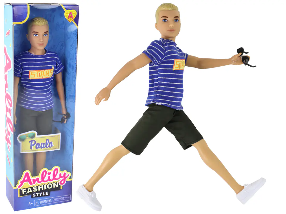 ⁨Lalka Dla Dzieci Chłopak Koszulka Blond Włosy⁩ w sklepie Wasserman.eu
