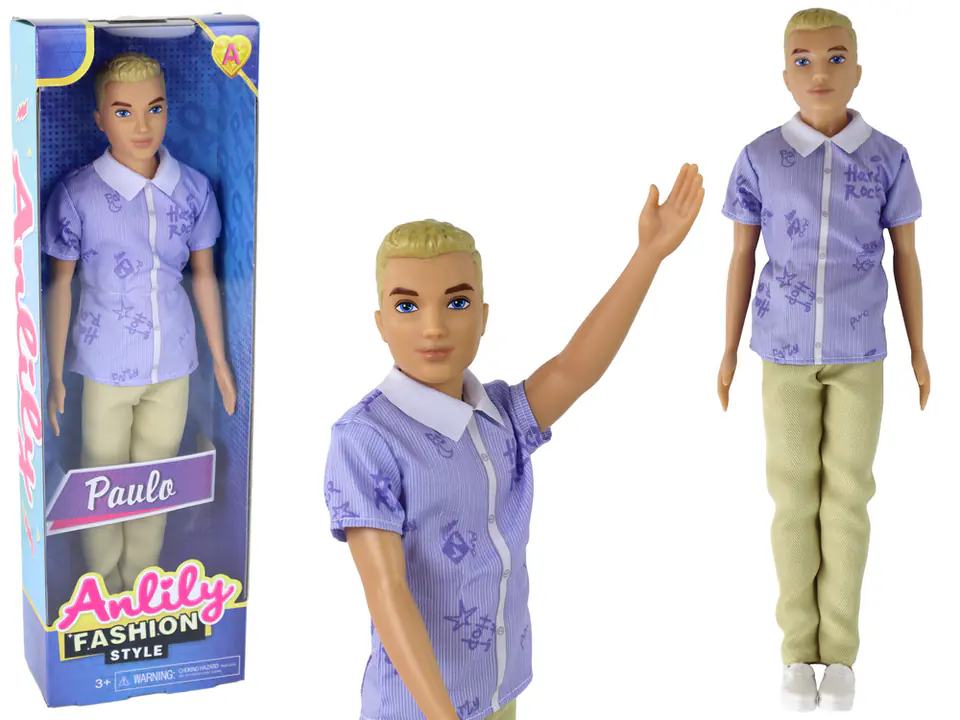 ⁨Lalka Dla Dzieci Chłopak Paulo Koszula Blond Włosy⁩ w sklepie Wasserman.eu