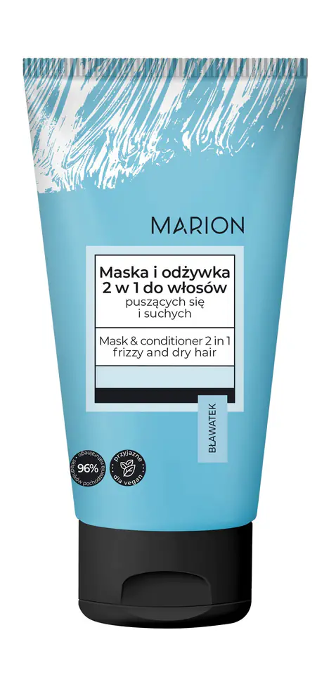 ⁨MARION Maska i odżywka 2w1 do włosów puszących się BŁAWATEK 150 ml⁩ w sklepie Wasserman.eu