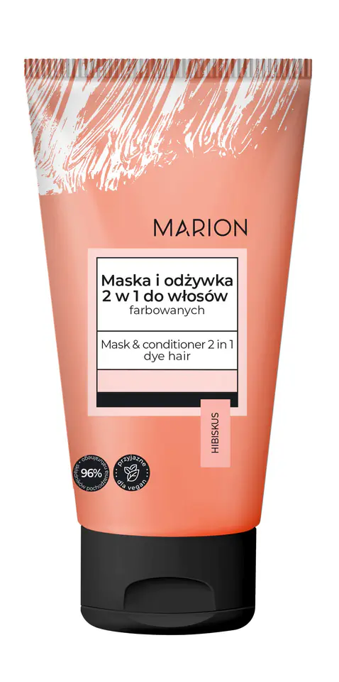 ⁨MARION Maska i odżywka 2w1 do włosów farbowanych HIBISKUS 150 ml⁩ w sklepie Wasserman.eu