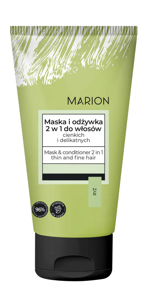 ⁨MARION Maska i odżywka 2w1 do włosów cienkich i delikatnych RYŻ 150 ml⁩ w sklepie Wasserman.eu