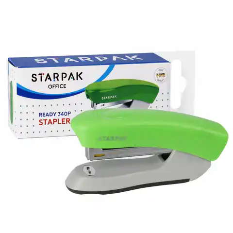 ⁨Zszywacz 12k 10 zielony  STARPAK 521072⁩ w sklepie Wasserman.eu
