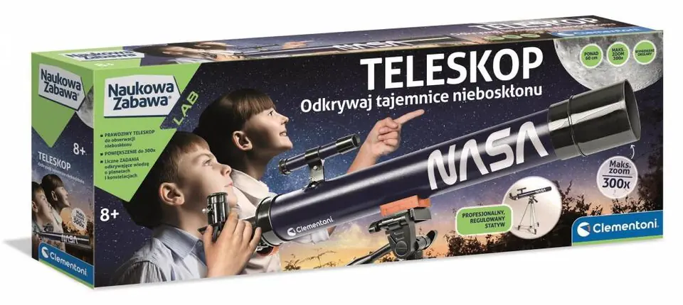 ⁨Teleskop NASA 7el 61x10x23 CLEMENTONI 50756  CLM⁩ w sklepie Wasserman.eu