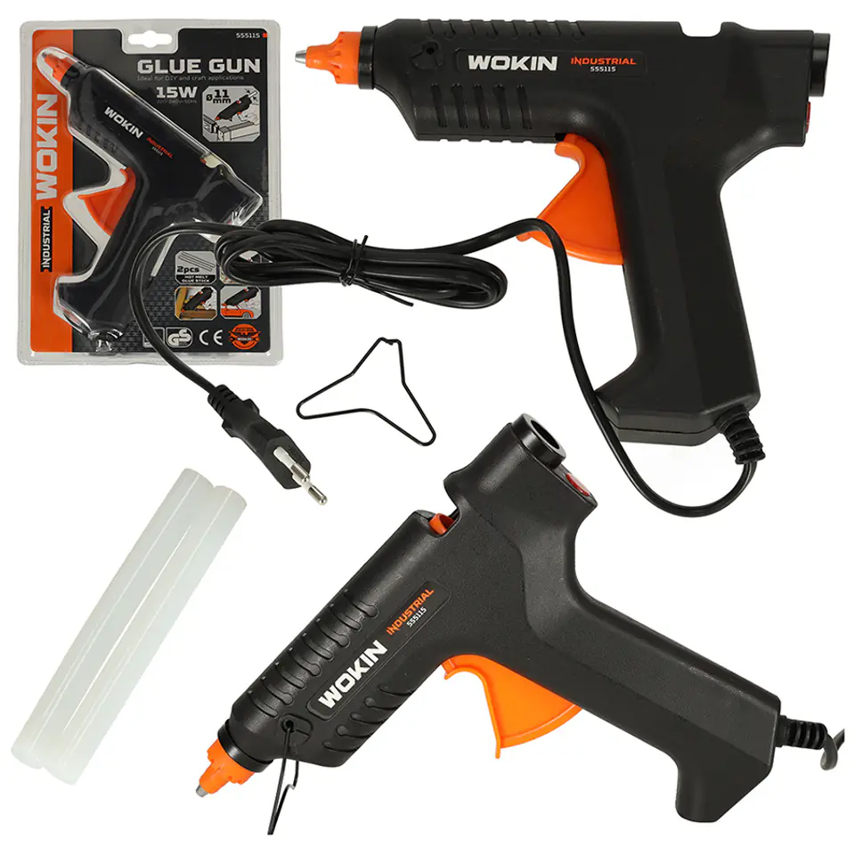 WOKIN Pistolet do kleju klejenia na gorąco 15W + wkłady 11,2mm w sklepie Wasserman.eu