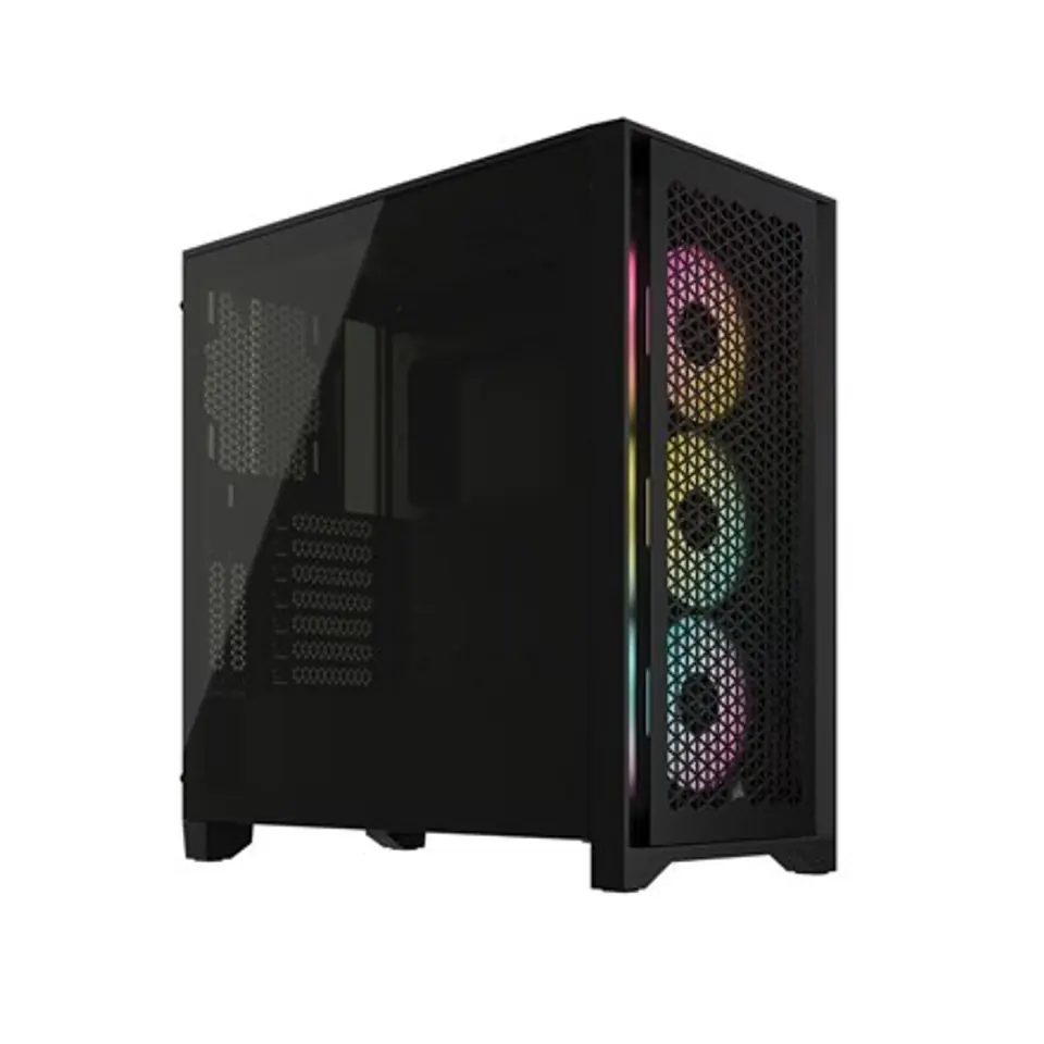 ⁨Corsair 4000D RGB Midi Tower Black⁩ at Wasserman.eu