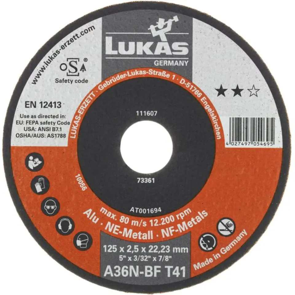 TARCZA PŁASKA T1A 125*1.0*22 A60N-BF PROMAX ALUMINIUM w sklepie Wasserman.eu