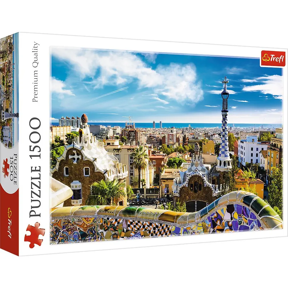 Puzzle 1500 elementów Park Guell, Barcelona w sklepie Wasserman.eu