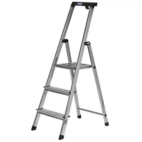 ⁨Krause Safety Folding ladder silver⁩ at Wasserman.eu