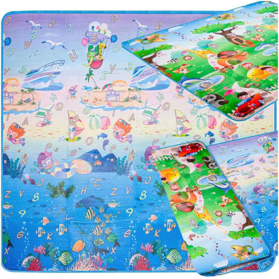 ⁨Educational double-sided foam mat sea world 190x170cm⁩ at Wasserman.eu