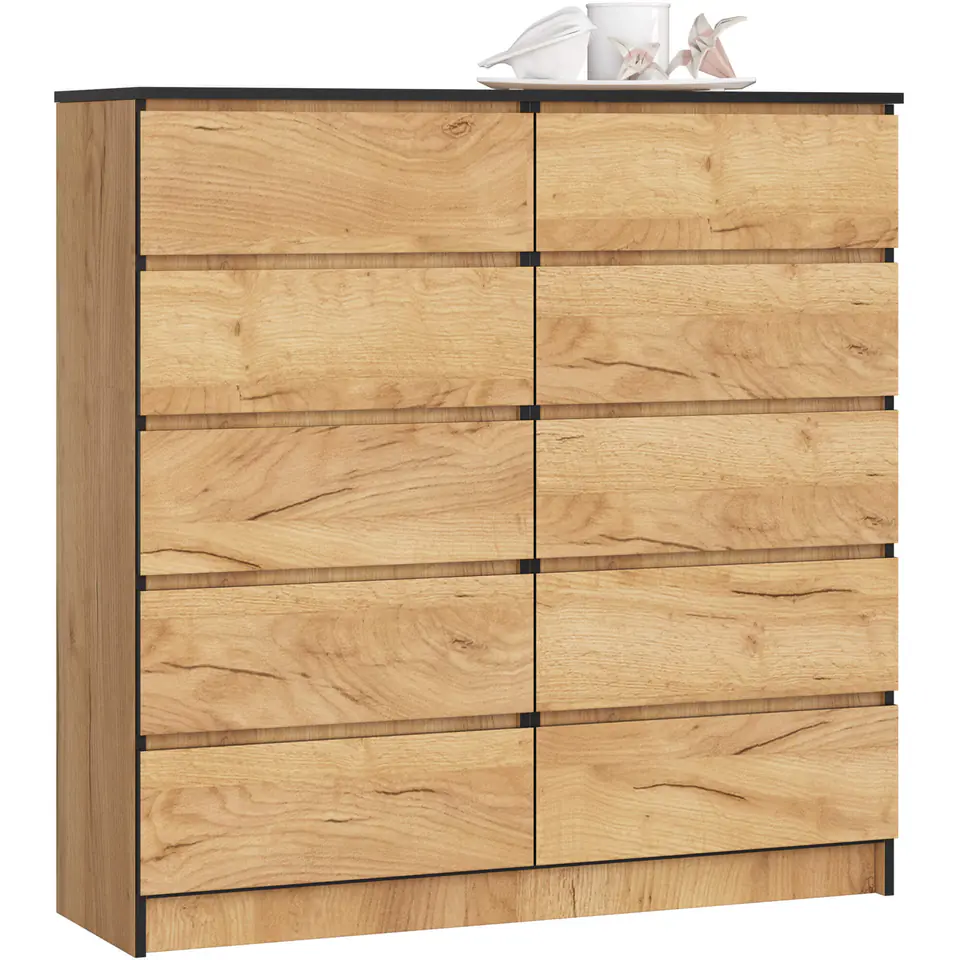 ⁨KOMODA K120 10SZ CLP DĄB CRAFT⁩ w sklepie Wasserman.eu