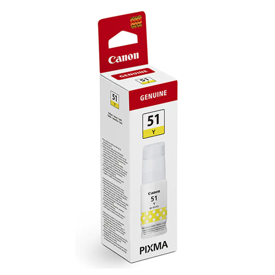 ⁨Canon GI-51Y Ink Bottle, Yellow⁩ at Wasserman.eu