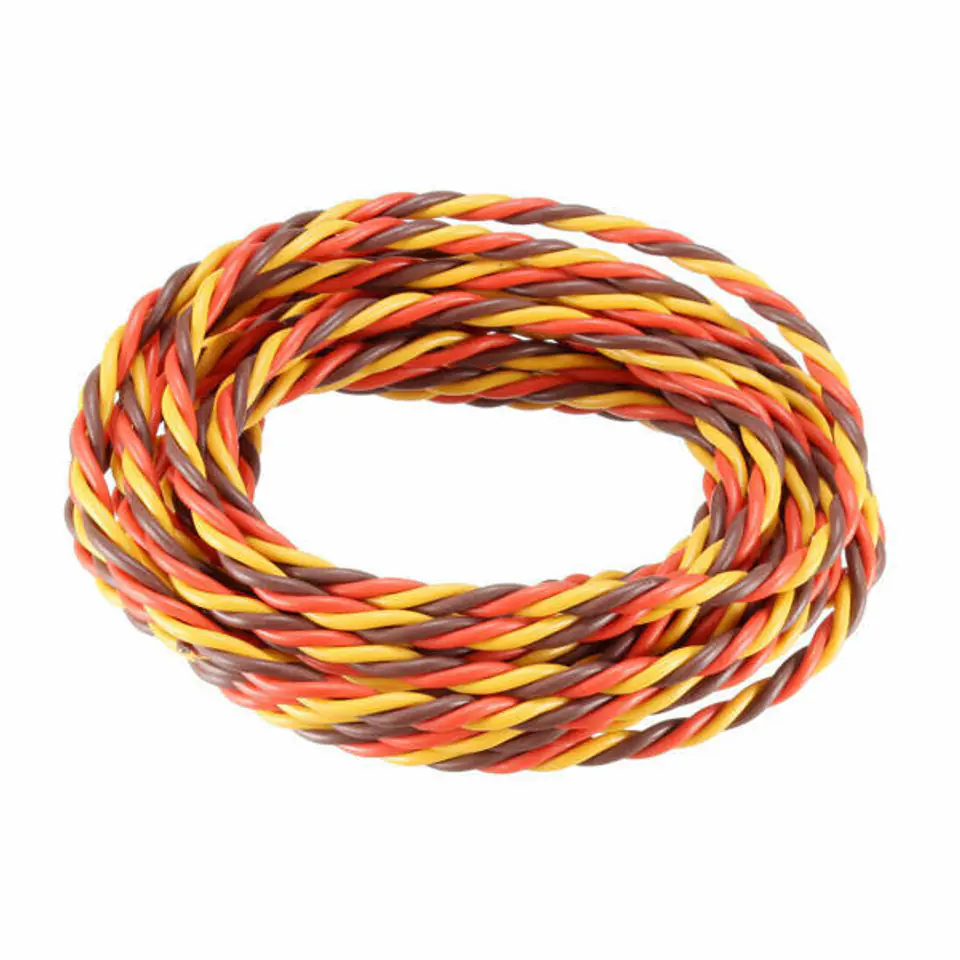 Przewód serwa trójżyłowy skręcony JR 22AWG/0,33mm2 w sklepie Wasserman.eu
