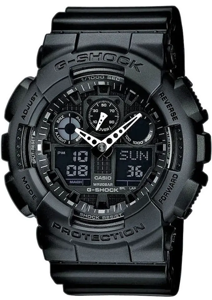 Zegarek Męski CASIO G-SHOCK GA-100-1A1ER 20 Bar Do nurkowania + BOX w sklepie Wasserman.eu