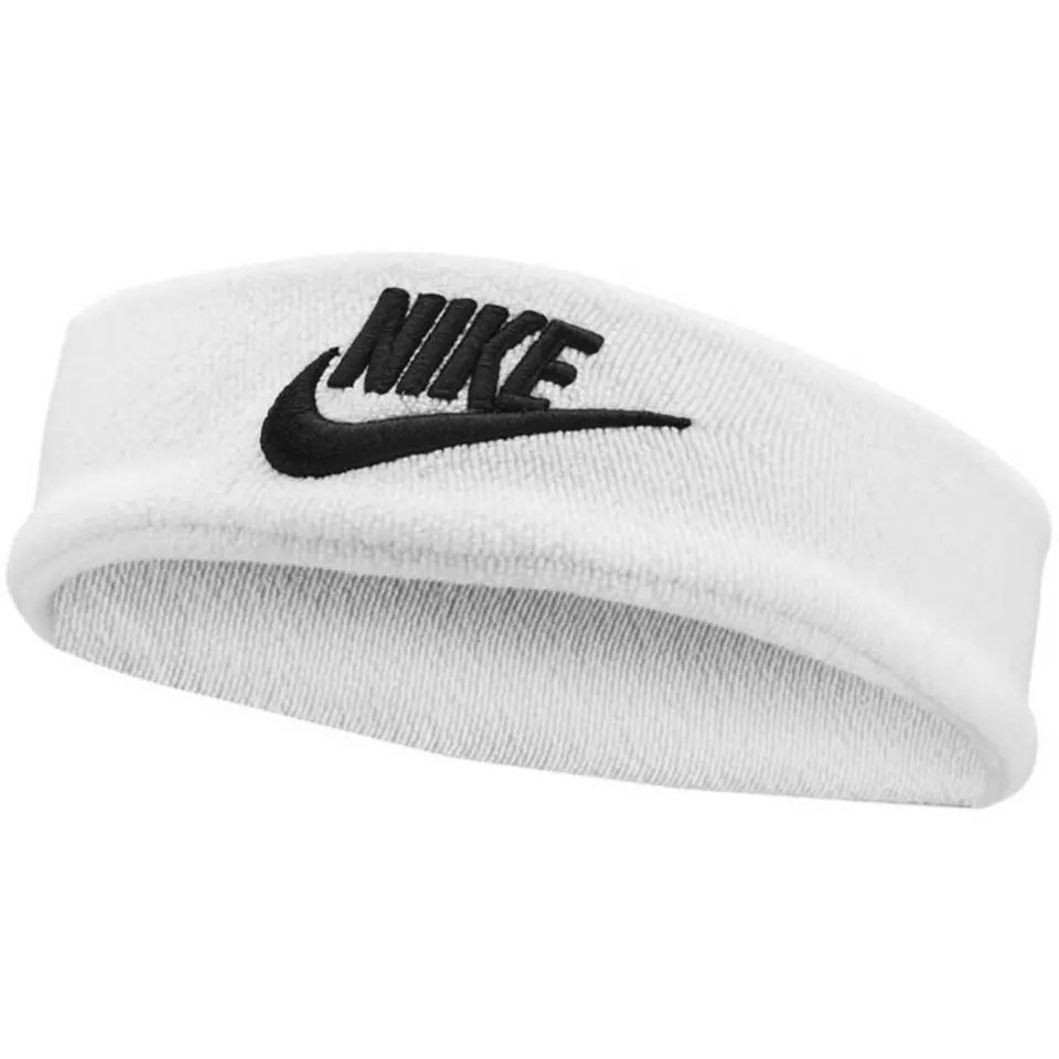 ⁨Opaska na głowę Nike Classic Terry (kolor Biały)⁩ w sklepie Wasserman.eu