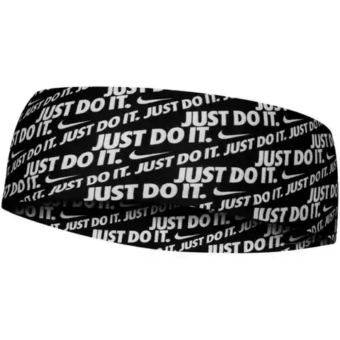 ⁨Opaska na głowę Nike Dri-Fit Fury (kolor Biały. Czarny)⁩ w sklepie Wasserman.eu