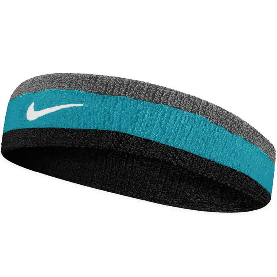 ⁨Opaska na głowę Nike Swoosh (kolor Czarny. Niebieski. Szary/Srebrny)⁩ w sklepie Wasserman.eu