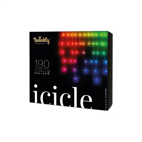 ⁨Inteligentne Sople LED Twinkly 190 RGB 5x0,7m⁩ w sklepie Wasserman.eu