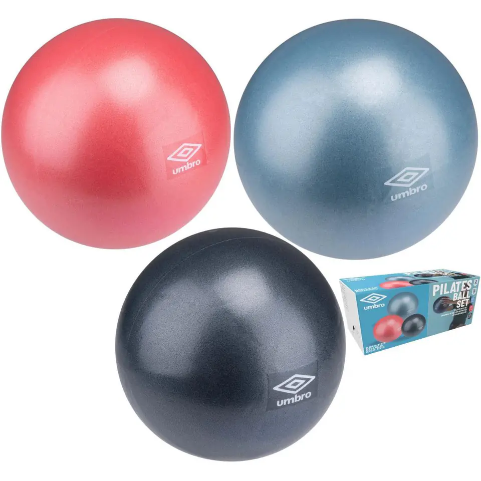 ⁨PIŁKA FITNESS PILATES 18CM 22CM 25CM 3 SZT UMBRO⁩ w sklepie Wasserman.eu