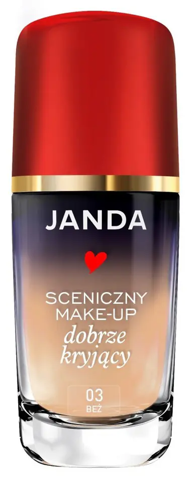 ⁨Janda Make-Up Sceniczny dobrze kryjący nr 03 beż 30ml⁩ w sklepie Wasserman.eu