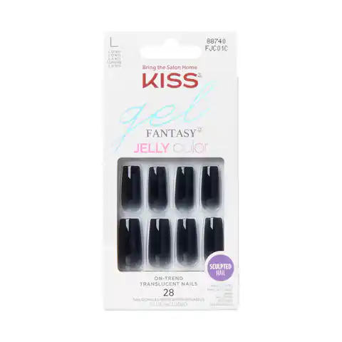 ⁨KISS Sztuczne Paznokcie Gel Fantasy - Jelly Color (rozmiar L) 1op.(28szt)⁩ w sklepie Wasserman.eu