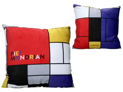 ⁨Poduszka z wypełnieniem/suwak - P. Mondrian (CARMANI)⁩ w sklepie Wasserman.eu