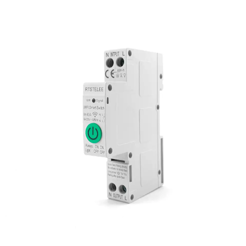 Przekaźnik Sterownik Tuya Zigbee 40A DIN z Pomiarem w sklepie Wasserman.eu