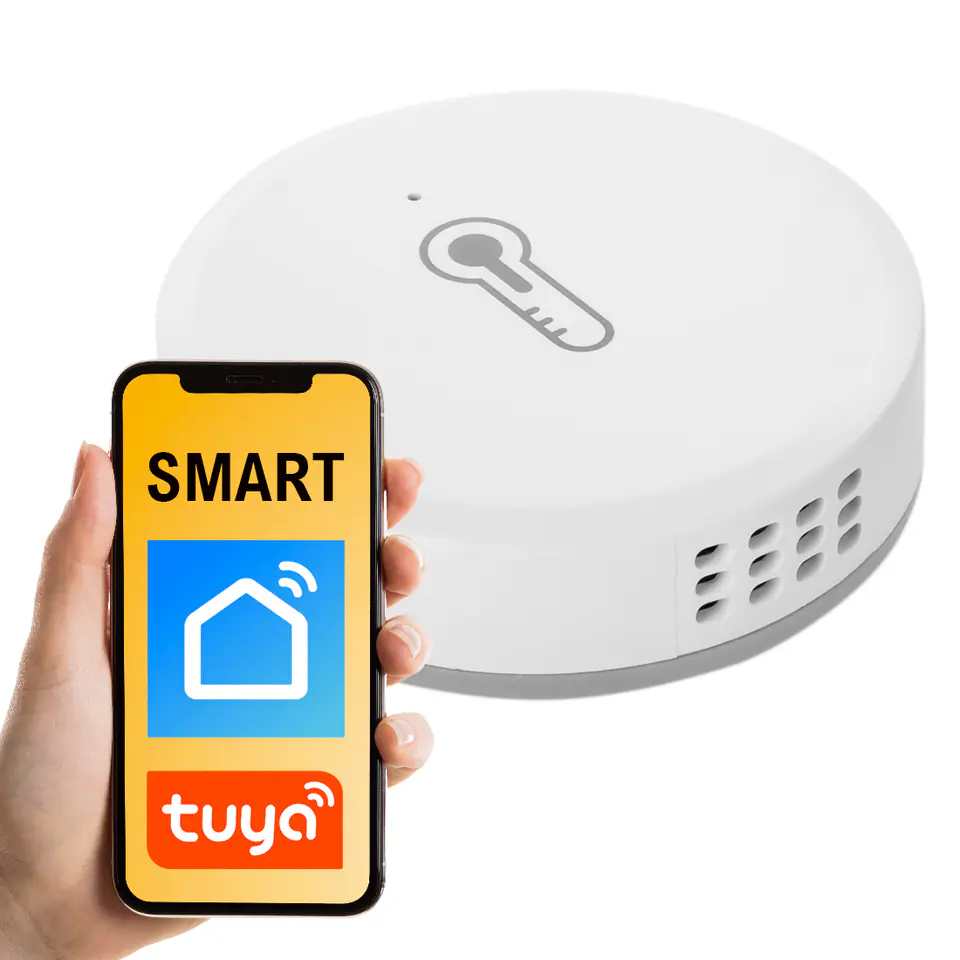 ⁨Czujnik temp. i wilgotności Tuya ZigBee ZB-DTH01W⁩ w sklepie Wasserman.eu