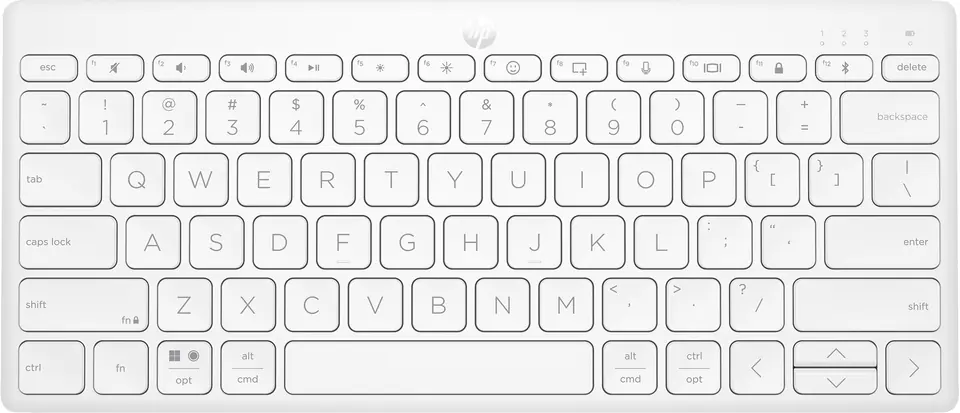 Klawiatura HP 350 Compact Multi-Device Bluetooth Keyboard bezprzewodowa biała 692T0AA w sklepie Wasserman.eu