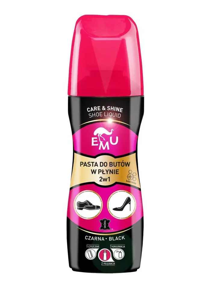 ⁨EMU Care & Shine Pasta do butów w płynie - czarna 75ml⁩ w sklepie Wasserman.eu