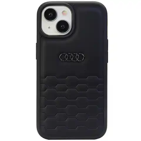 ⁨Audi GT Synthetic Leather iPhone 15 Plus 6.7" czarny/black hardcase AU-TPUPCIP15M-GT/D2-BK⁩ w sklepie Wasserman.eu