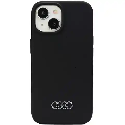 ⁨Audi Silicone Case iPhone 15 Plus 6.7" czarny/black hardcase AU-LSRIP15M-Q3/D1-BK⁩ w sklepie Wasserman.eu