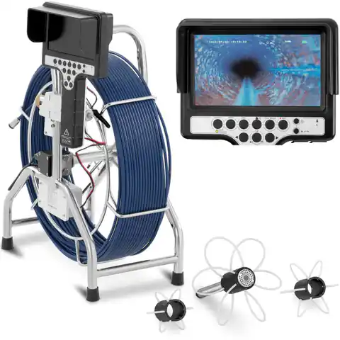 ⁨Endoskop kamera diagnostyczna inspekcyjna 12 LED TFT 7 cali SD 60 m⁩ w sklepie Wasserman.eu