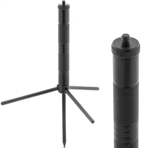 ⁨Mini statyw ze szpikulcem do lasera krzyżowego aparatu 15-17 cm gwint 1/4''⁩ w sklepie Wasserman.eu